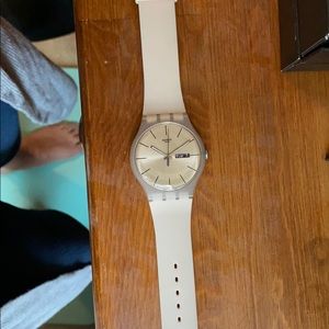 Swatch pink watch